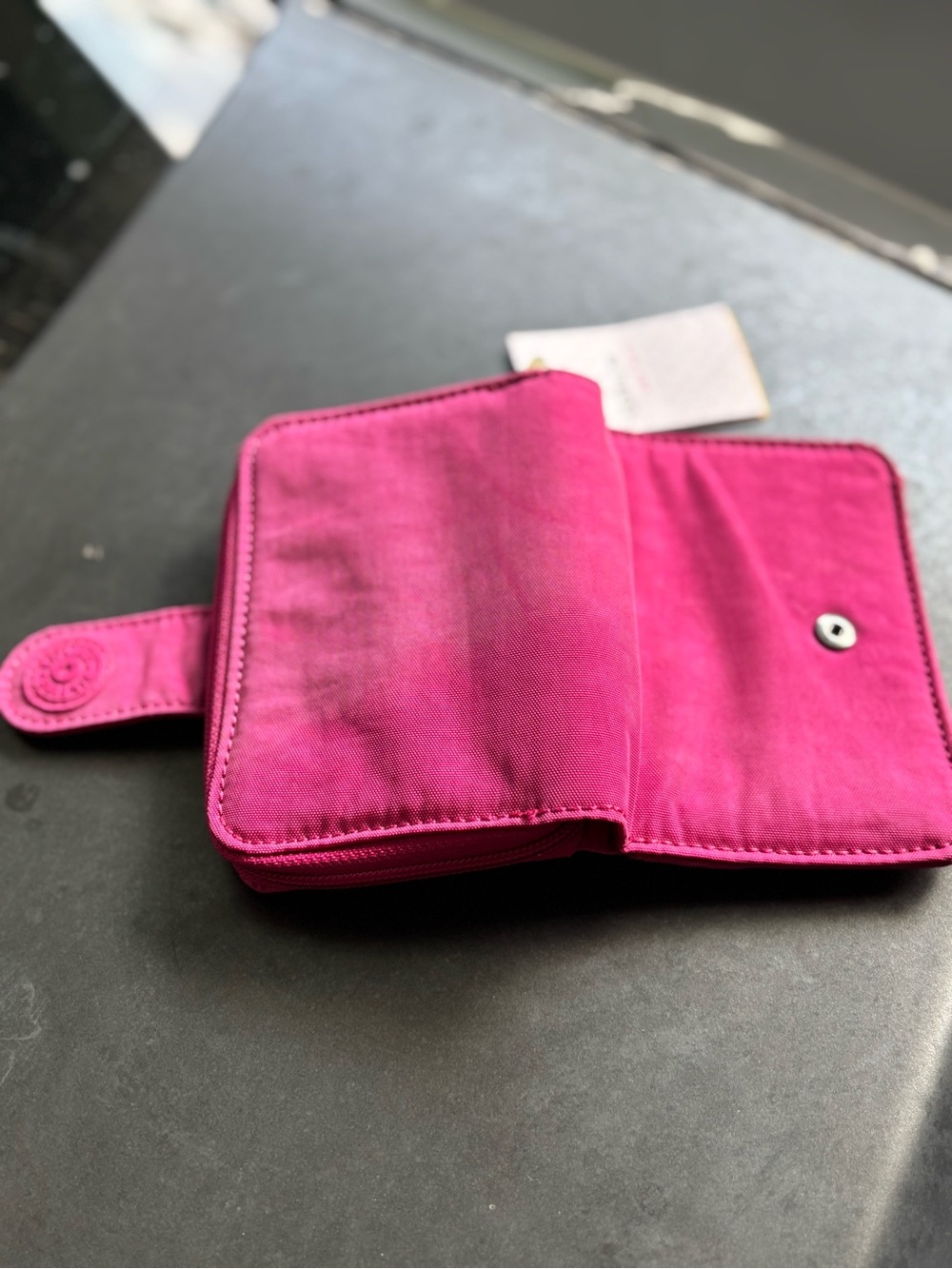 Kipling Very Berry Pink Wallet NWT | Multiple Card Slots - Picture 5 of 10